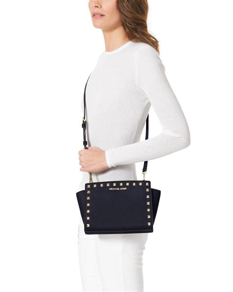 michael kors medium selma messenger colors|Michael Kors selma studded.